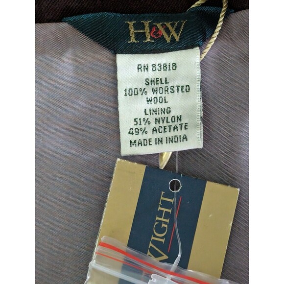 HW Design Blazer Jacket Floral Paisley Print Button Front Career Womens Size 14 - Picture 11 of 13